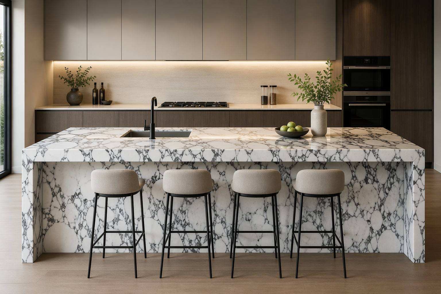 Best Selling Modern Design Bvlgari White Polished Vein Marble Stone Big Slab for Bathroom Wall Floor Kitchen Cabinet Countertop