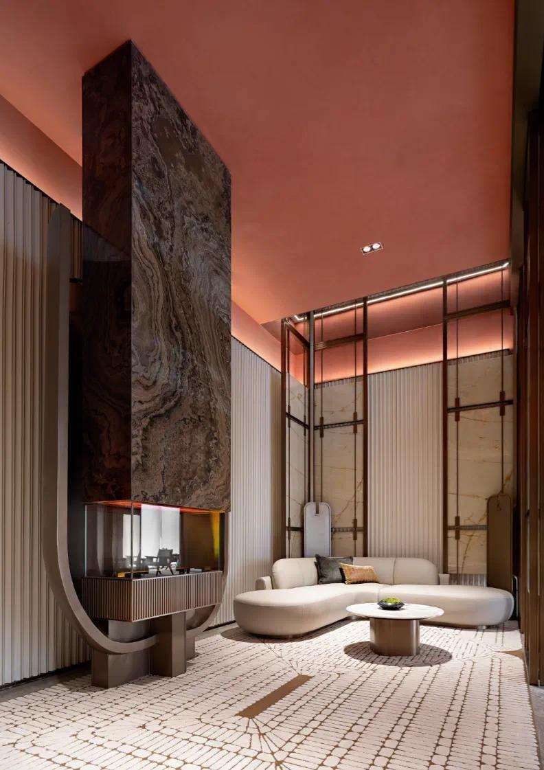 Obama Wood Natural Marble Big Slabs Polished Waterproof for Bathroom Kitchen Flooring and Wall Cladding