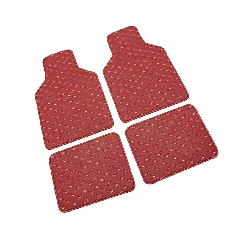 Leather Car Floor Mats, Universal Floor Mats, Solid Color Environmentally Friendly Car Floor Mats